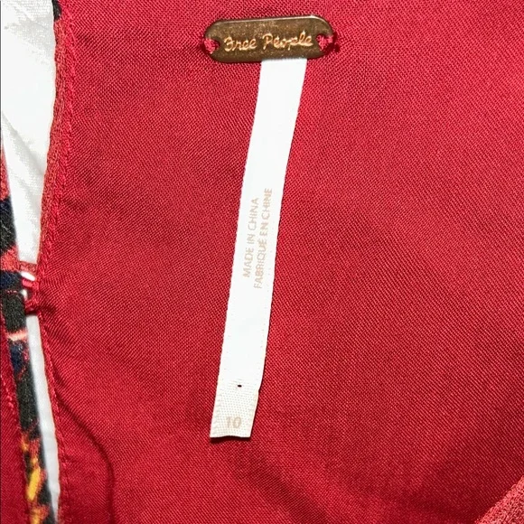 Free People “ All I got “ Rust Floral Maxi Dress size 10 worn once. - Picture 2 of 11